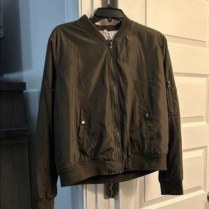 Olive Bomber Jacket